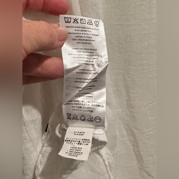 VOLCON XL Sheer White Top NWOT - Picture 6 of 7